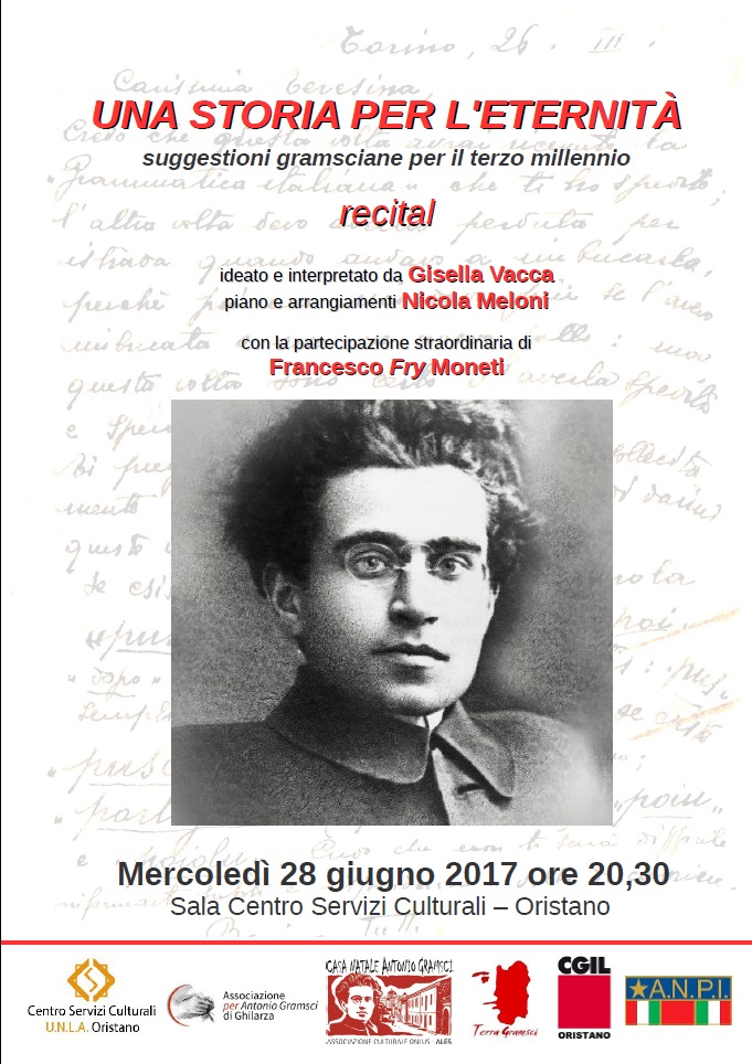 Locandina recital Una storia per l'eternità