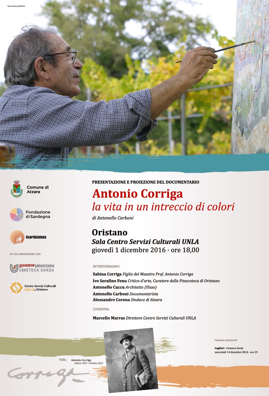 Antonio Corriga la vita in un intreccio di colori