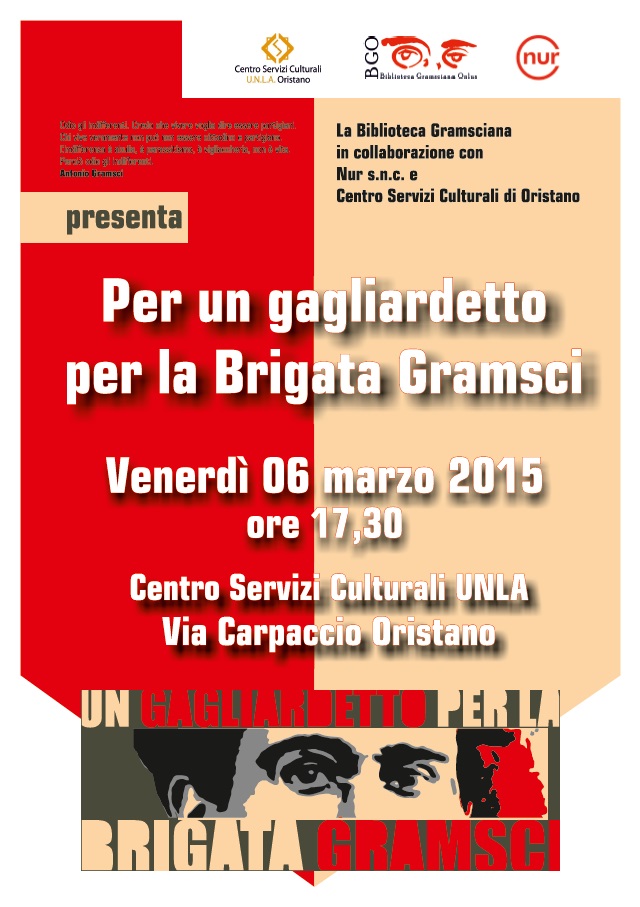 Per un gagliardetto per la Brigata Gramsci