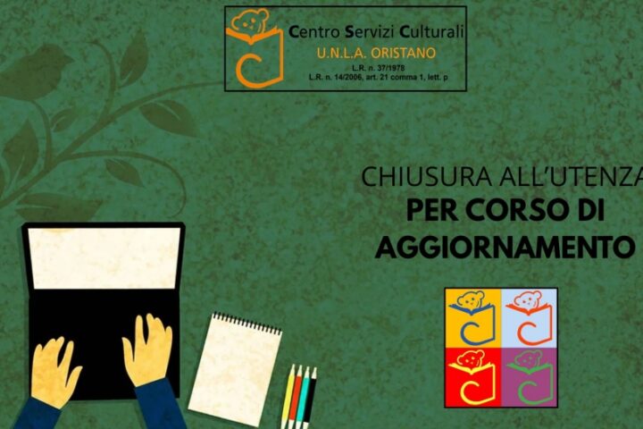 CSC chiuso all’utenza nella mattina di mercoledì 16 settembre